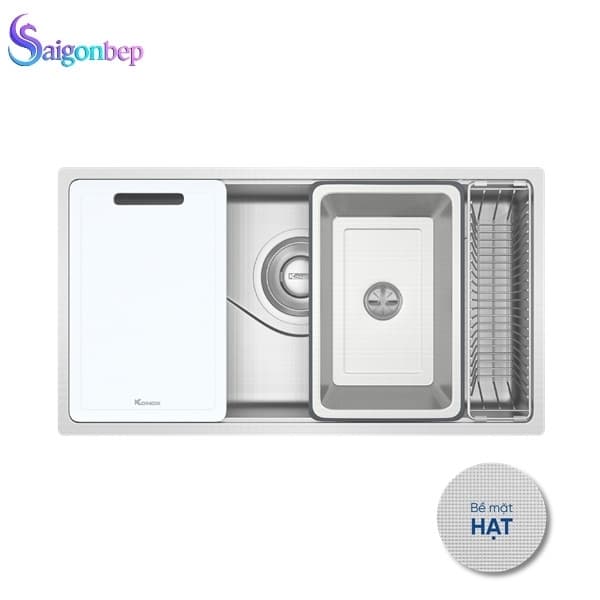 Chậu rửa bát 1 hố Konox Tari 8748SR/SM Full