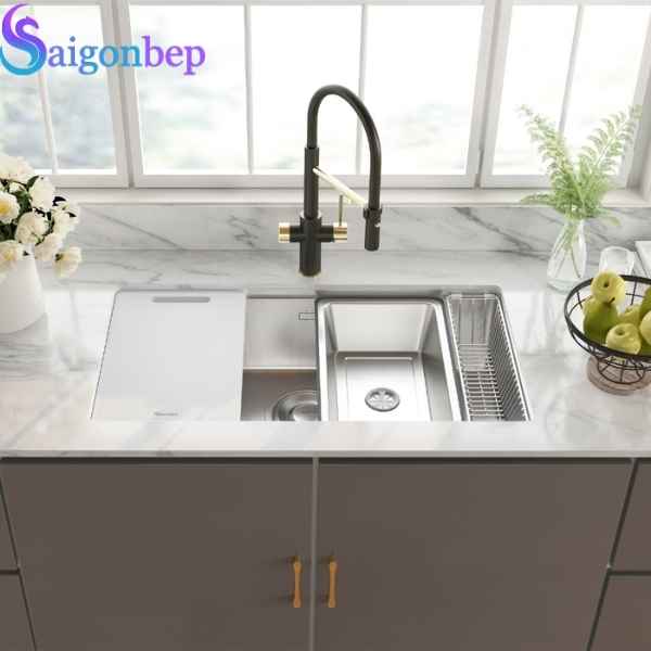 Chậu rửa bát 1 hố Konox Tari 8748SR Basic