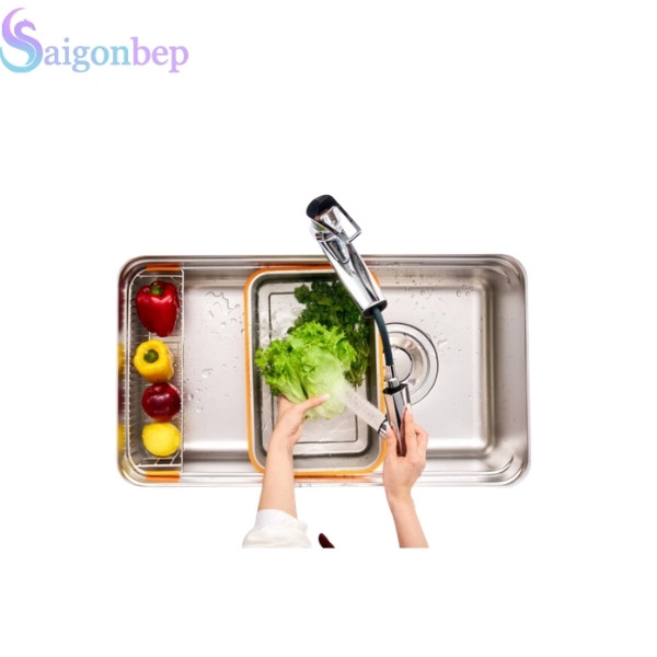 Chậu rửa bát phong cách Nhật chống xước Tari Smart 8047