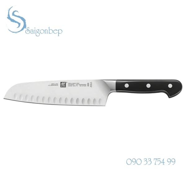 Dao ZWILLING PRO SANTOKU WITH HOLLOW EGDE
