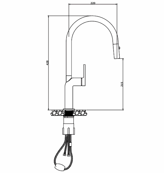 Vòi rửa bát Kluger KLF0020S