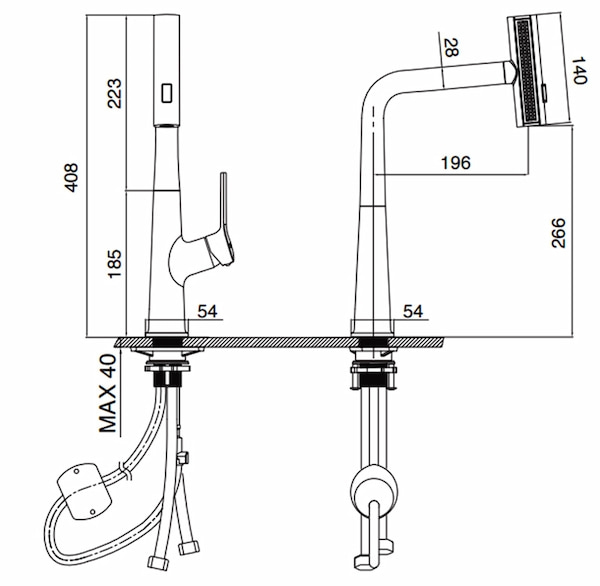 Vòi rửa bát Kluger KLF0018S