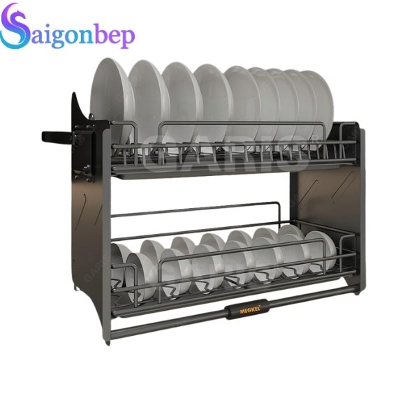 Giá bát đĩa nâng hạ nan quả trám Garis ML06.90V