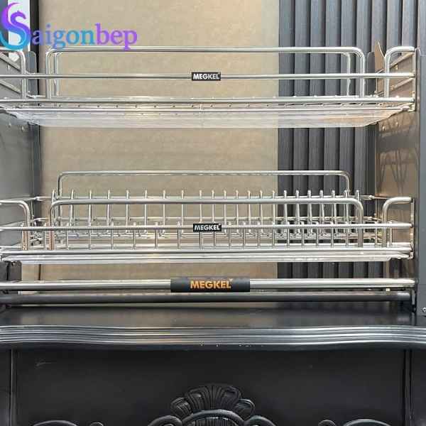 Giá bát đĩa nâng hạ nan quả trám Garis ML06.90V