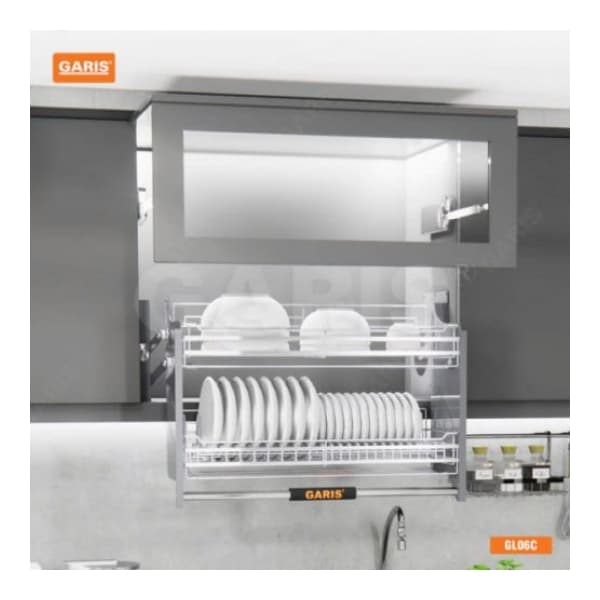 Giá bát đĩa nâng hạ nan vuông Garis GL06