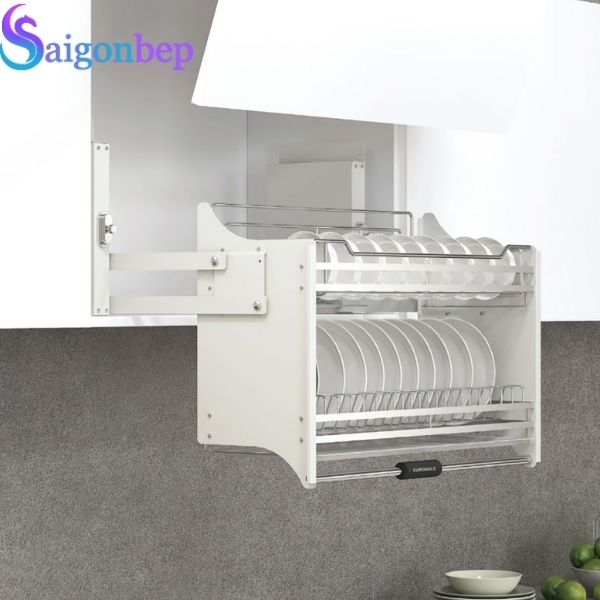 Giá nâng hạ chén đĩa inox bóng mạ crom Eurogold EUI180