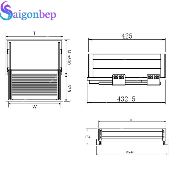 Kệ xoong nồi Eurogold inox hộp EU131.700