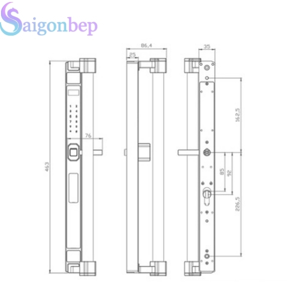 Khóa Cổng Thông Minh Demax SL808 LUX