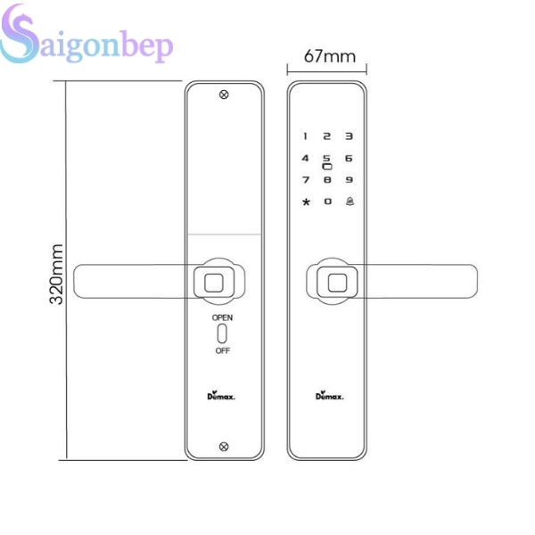 Khóa Điện Tử Thông Minh Demax SL-C320