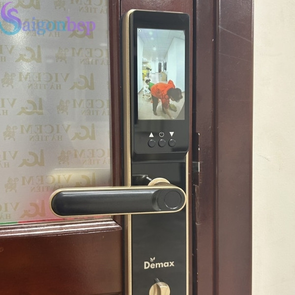 Khóa Vân Tay Demax EL-C626 CG Tích Hợp Camera Màn Hình