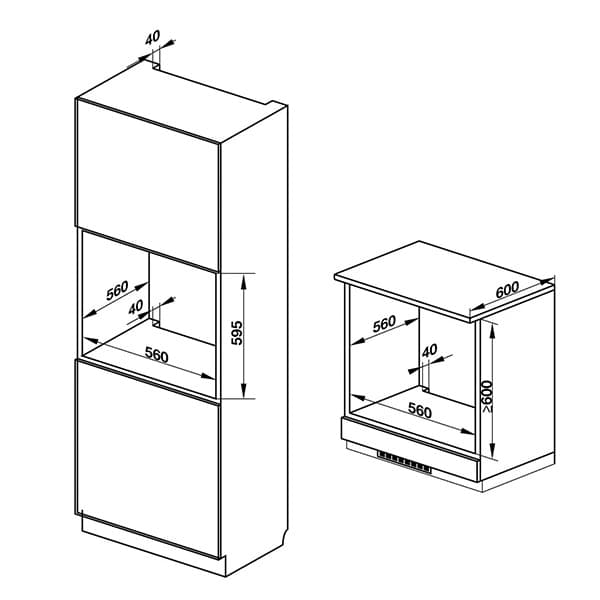 Lò nướng âm tủ Hafele HO-K60C 535.62.591