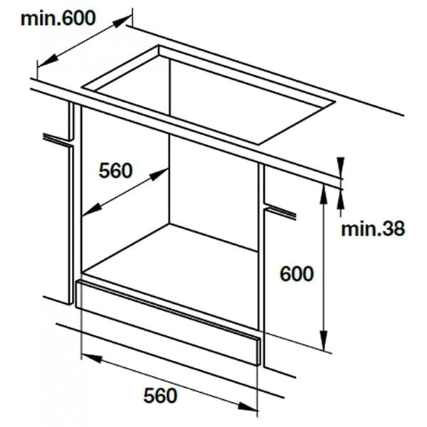 Lò nướng âm tủ Hafele HO-KT60A9 535.02.611