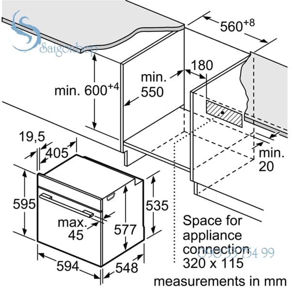 Lò nướng Bosch HBG633BS1J