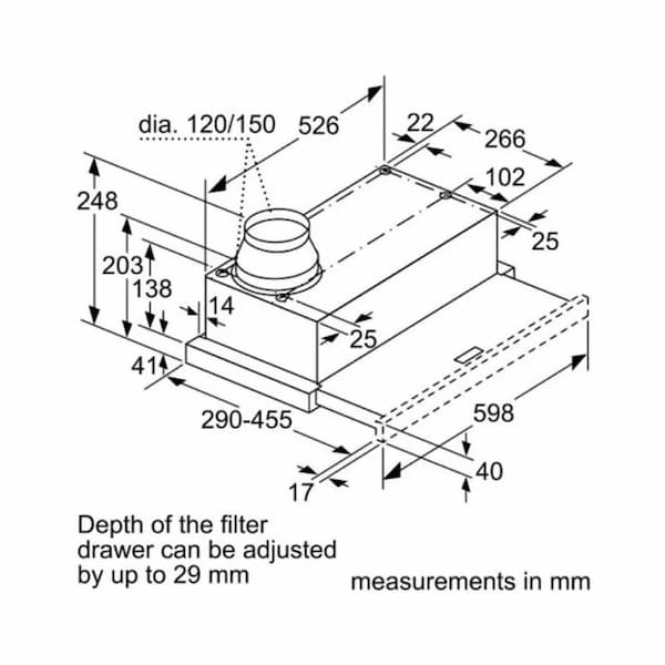 Máy hút mùi Bosch DFM063W56B series 2