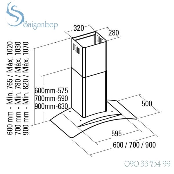 Máy hút mùi CATA GAMMA 700