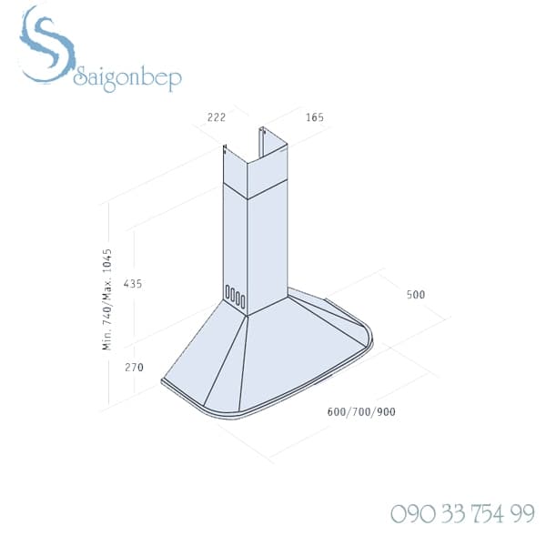 Máy hút mùi CATA NEBLIA 600 INOX