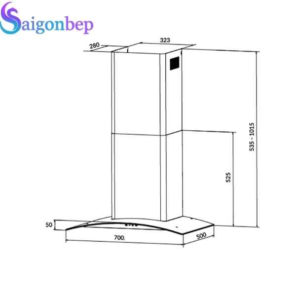 Máy hút mùi Eurosun EH-70K27S