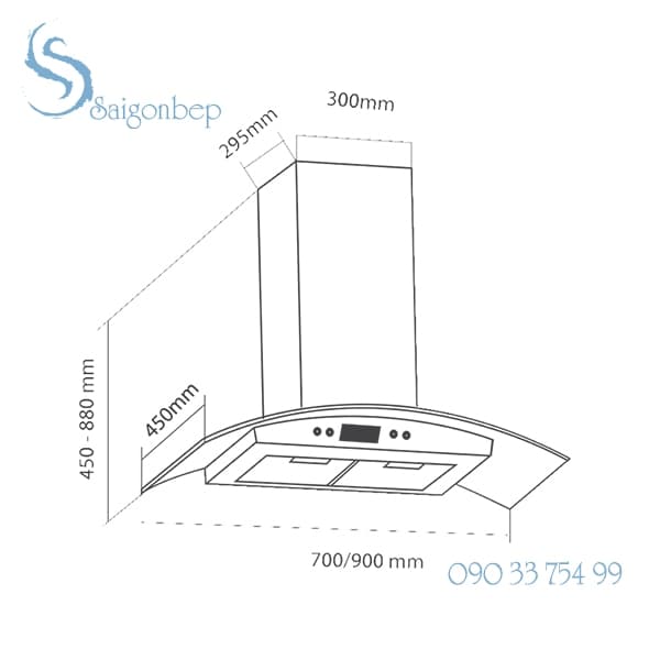 Máy hút mùi EUROSUN EH-70K06S