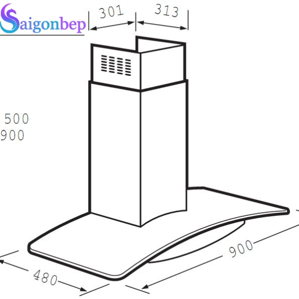 Máy hút mùi Fagor CPV-70X