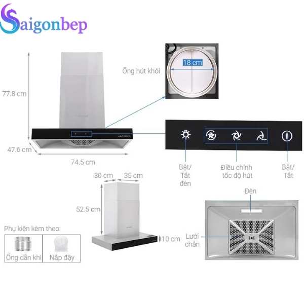 Máy hút mùi JUNGER HRJ-75