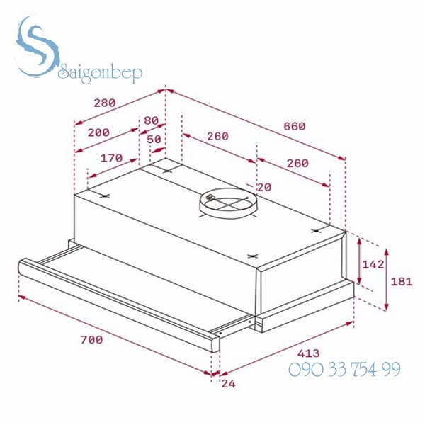 Máy hút mùi Teka TL 7420