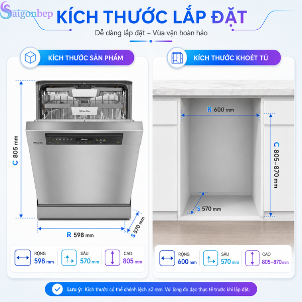 Máy rửa bát âm tủ Miele G 7600 SCi AutoDos