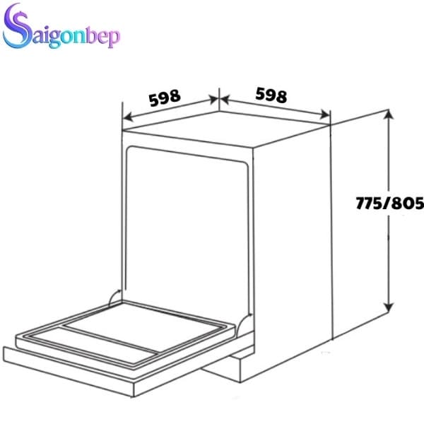 Máy rửa bát GrandX SMS8GX89G