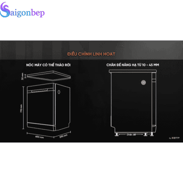 Máy rửa bát Junger DWJ-143