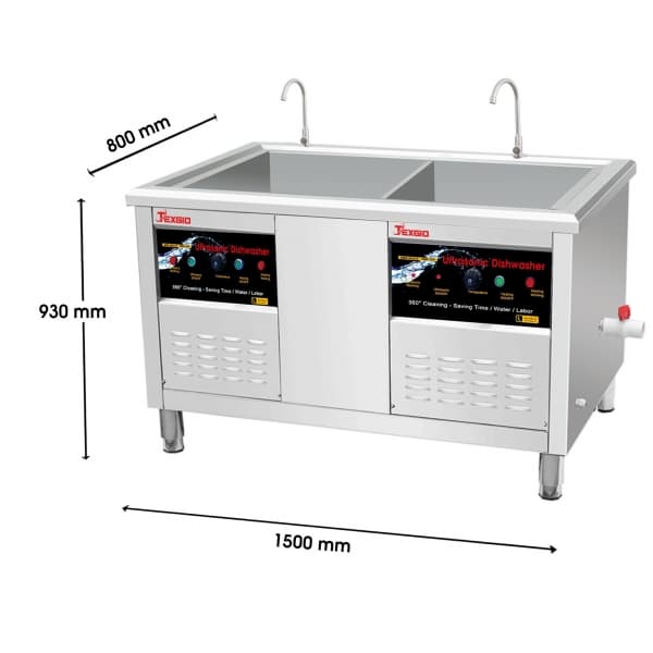 Máy rửa chén bát công nghiệp siêu âm Texgio Ultrasonic Standard TGU-1500SD