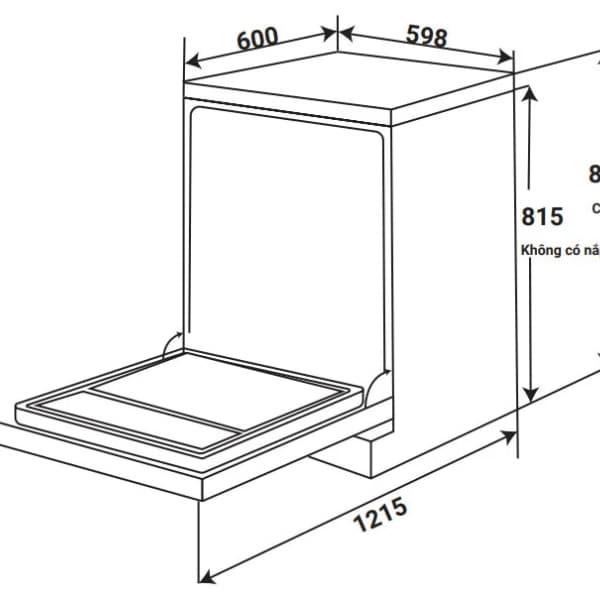 Máy rửa chén KAFF KF-BHMI815Y