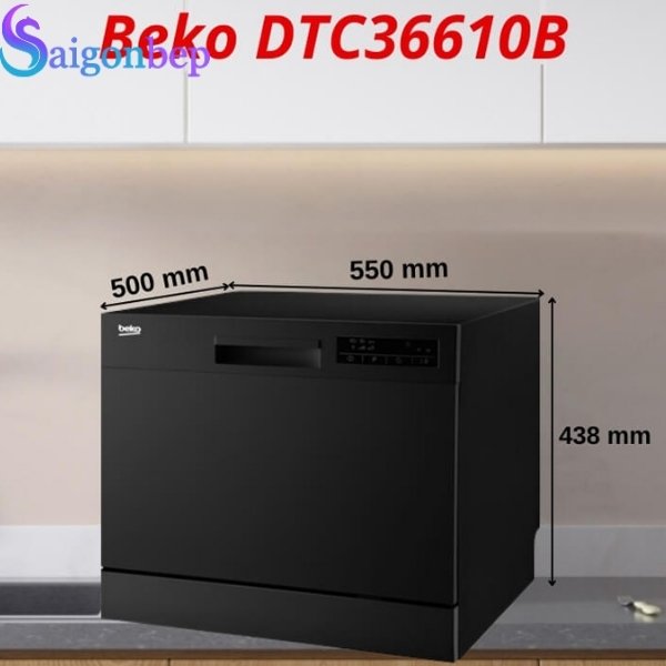 Máy rửa chén mini Beko DTC36610B 8 bộ giá tốt