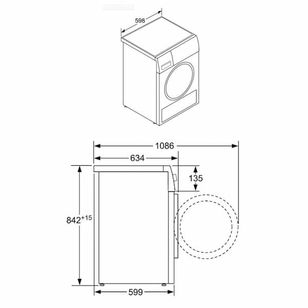 Mấy sấy tụ hơi  Bosch WTR85V00SG series 4