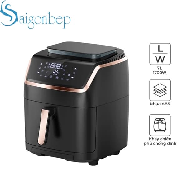 Nồi chiên nướng không dầu kết hợp hấp cao cấp Magic Eco S07 Pro