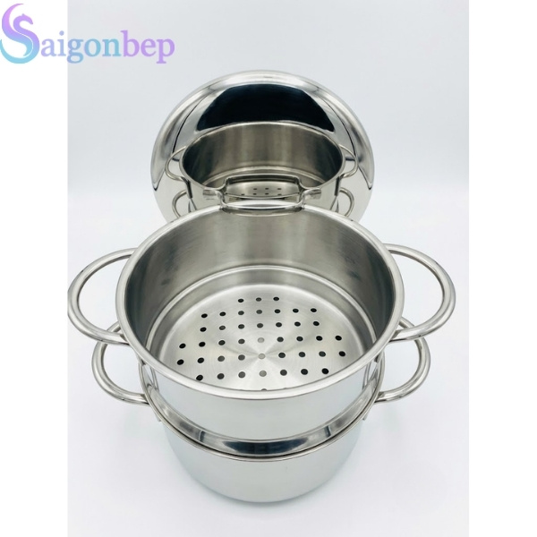 Nồi Hấp WMF Mini Sortiment 16cm (1.5L) Inox Đáy Từ Tiện Lợi, Gọn Nhẹ