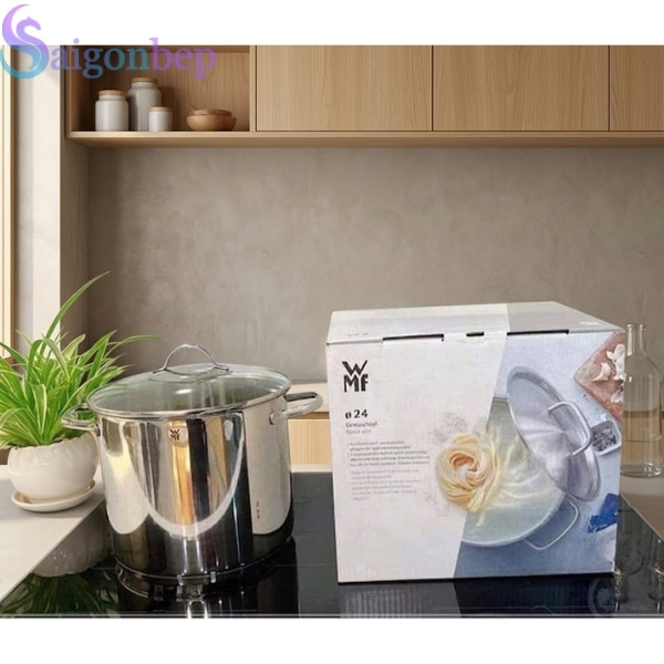 Nồi Luộc Gà WMF Provence Plus 24cm (8.8L) Inox Đáy Từ Chuẩn Đức