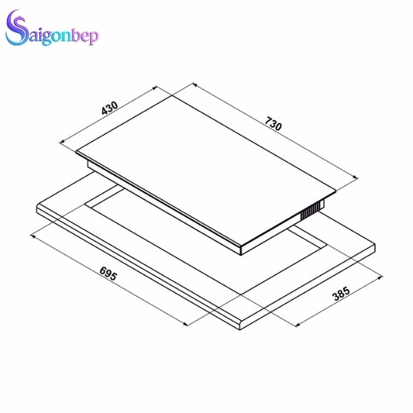 Bếp từ Hafele 2 vùng nấu HC-I7326B