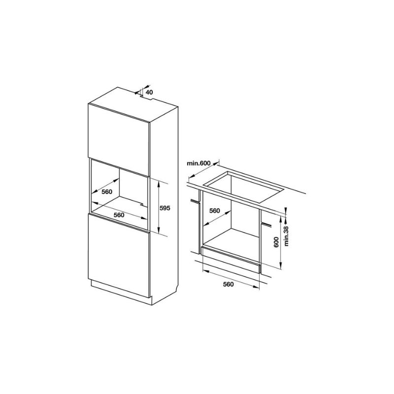 Lò nướng độc lập Hafele HO-F38A 538.01.210