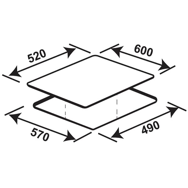 Bếp từ ba vùng nấu KAFF KF-SQ5463I Fabio