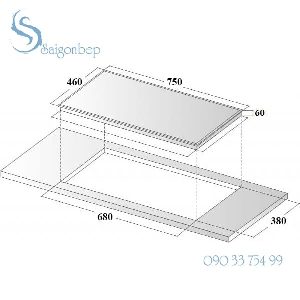 Bếp từ 2 lò EUROSUN EU-T892G