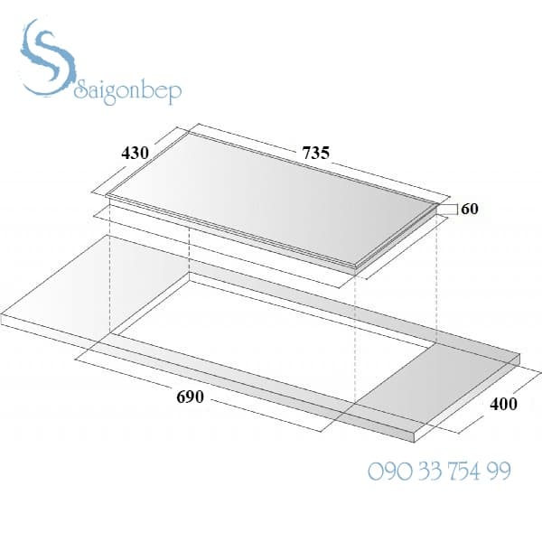Bếp từ điện từ đôi EUROSUN EU-TE226NOTE