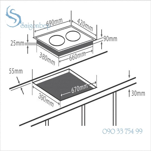 Bếp điện Chefs EH-DHL2000A