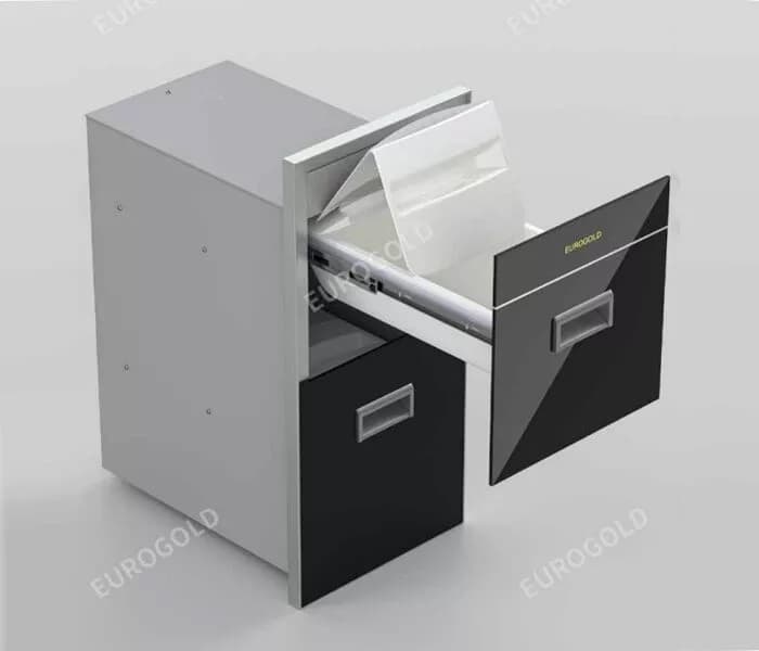 Thùng gạo mặt gương 2 tầng Eurogold B322
