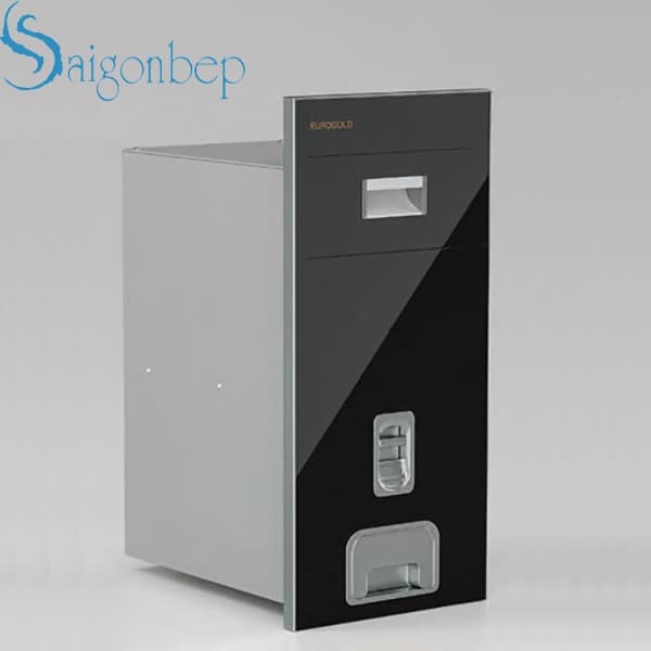 Thùng gạo mặt gương nút nhấn Eurogold B303