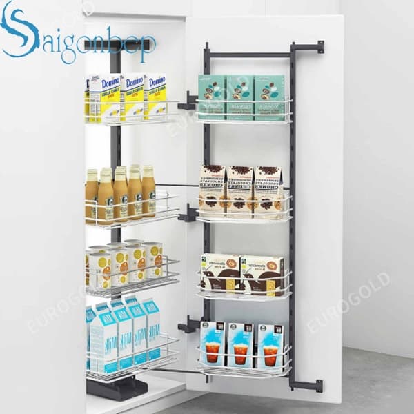 Tủ đồ khô nan 4 tầng cánh mở Eurogold EG80445