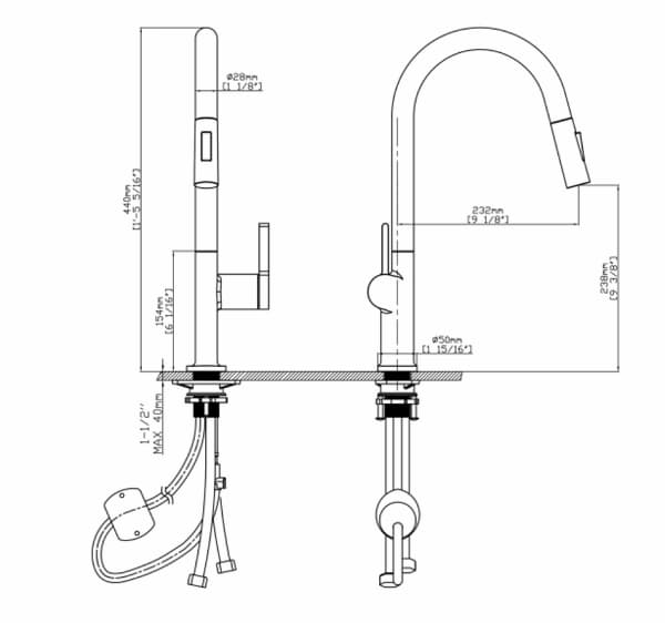 Vòi rửa bát Kluger KLF0003C