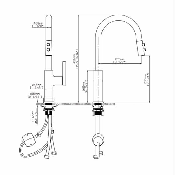 Vòi rửa bát Kluger KLF0005C