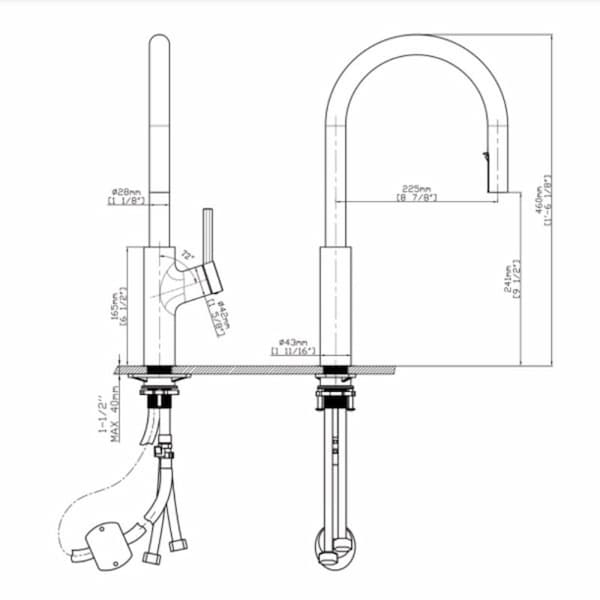 Vòi rửa bát Kluger KLF0006C