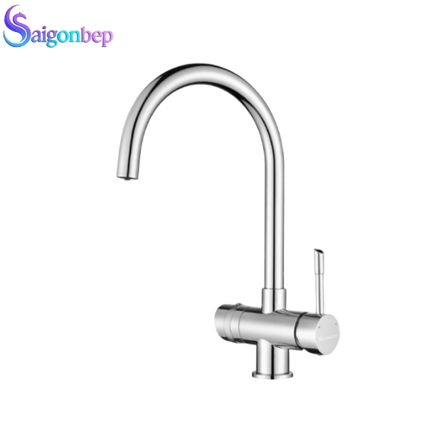 Vòi rửa bát Konox ba đường nước Trim-Water Chrome
