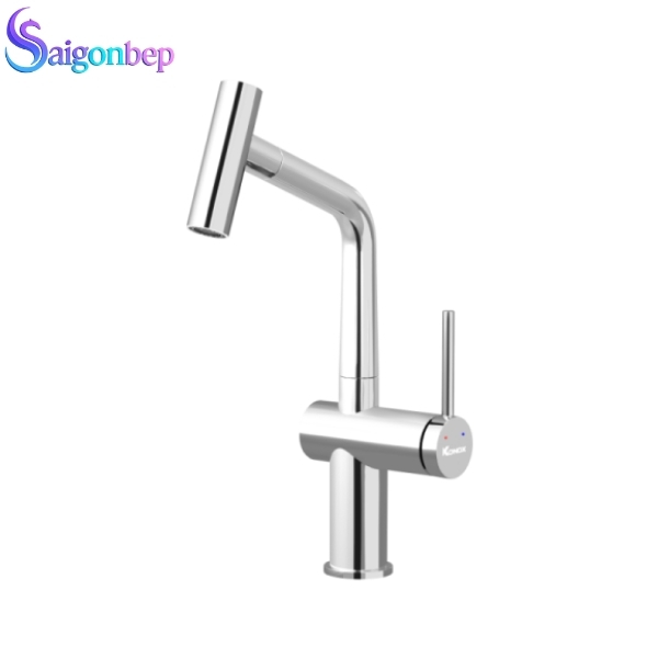 Vòi rửa bát Konox dây rút Volta Chrome