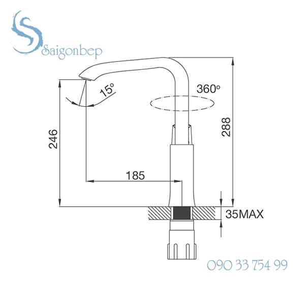 Vòi rửa chén Malloca K290C